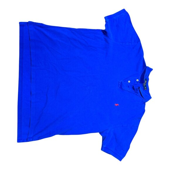 Ralph Lauren Polo Shirts Mens XL Blue & Bright Yellow Cotton Lot 2 Short Sleeve - Picture 10 of 11